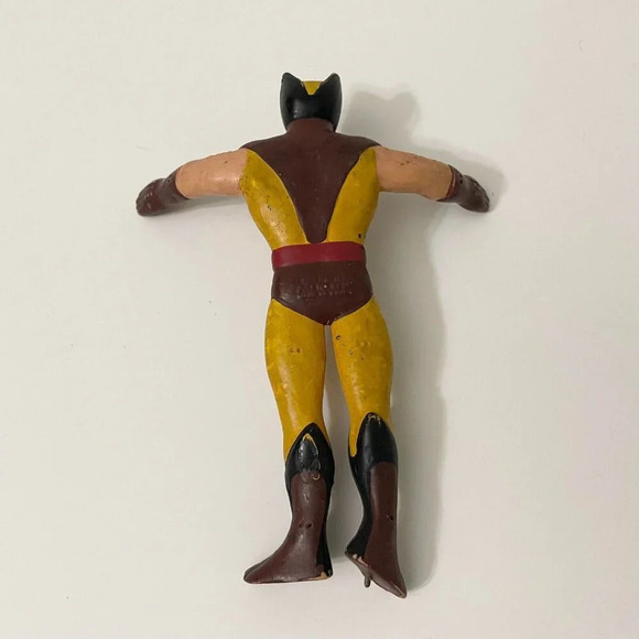Vtg 1989 Marvel Just Toys Wolverine Bendy Bendems Action Figure XMen Flaws - Picture 8 of 16